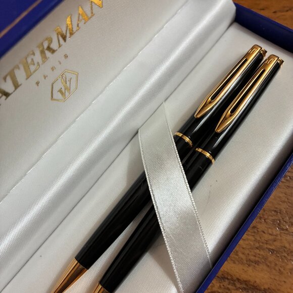 Waterman Pen & Mechanical Pencil Set in Original Box - EXCELLENT Condition - Picture 2 of 4